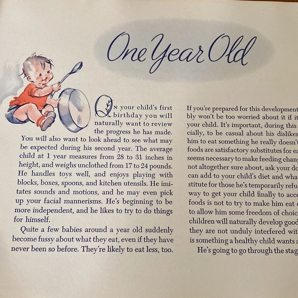 VTG Baby Book & Baby Illustration - Picture 5 of 13